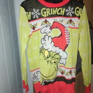 Grinch Christmas Sweater - Yellow and Red